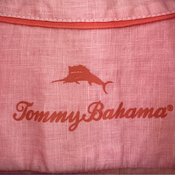 Tommy Bahama Pink Linen Blouse - Picture 2 of 5